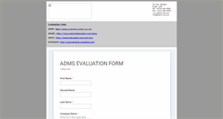 Desktop Screenshot of evaluation.adms-me.com