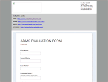 Tablet Screenshot of evaluation.adms-me.com